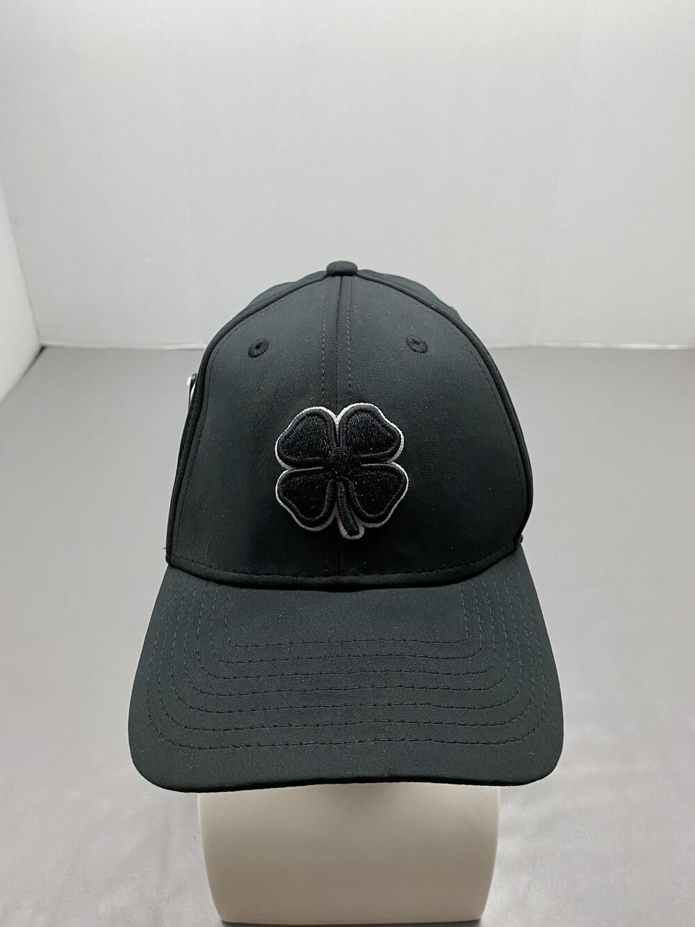 Hat Cap Strap Back L/XL Black Black Clover Baseball Cap Live Lucky Mens Stretch